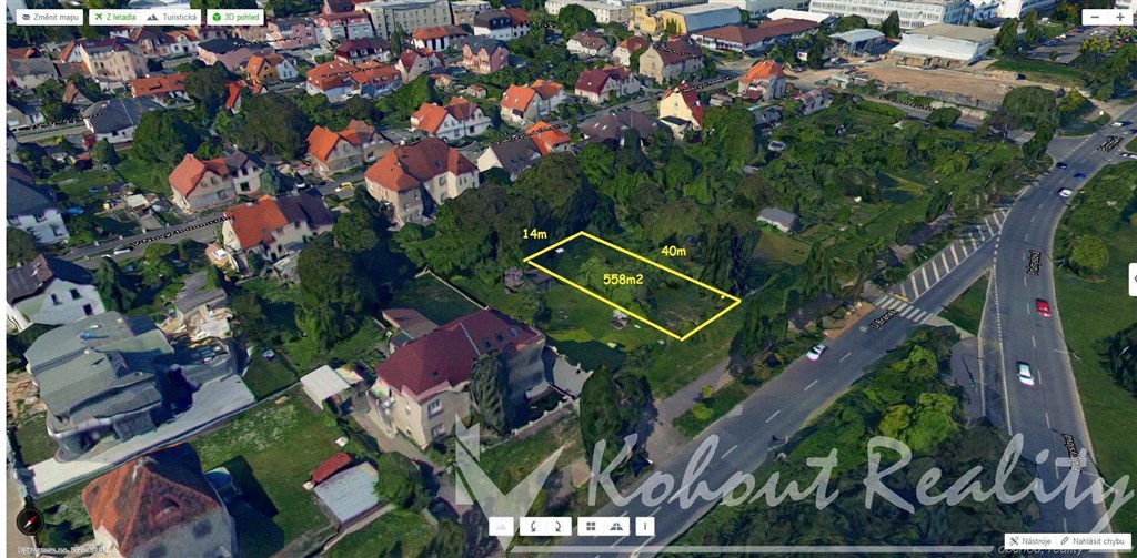 Exklusivně slunný, rovinatý, investiční pozemek o rozměrech 14m x 40m = 560m2, Praha 10, ulice Hostivař, ulice U Branek